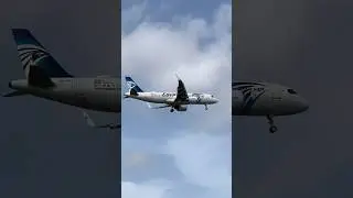 EgyptAir A320neo Landing In Abidjan,Ivory Coast🇨🇮 @kyceflyingaviation819#aviation#Shorts #viral