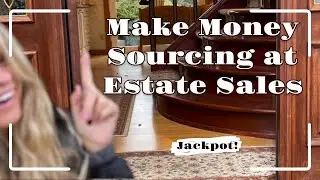 Sourcing at an Estate Sale for my eBay store