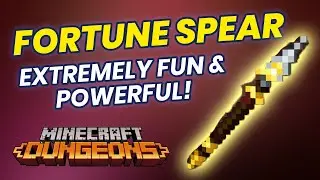 Fortune Spear Minecraft Dungeons: Extremely Fun & Powerful Melee Weapon - Must Try!