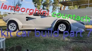Lamborghini countach 25th anniversary kit car build P7 shell structure