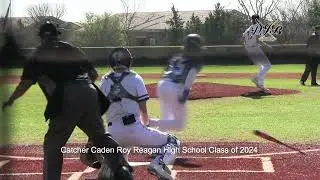 Catcher Caden Roy Reagan High School Class of 2024