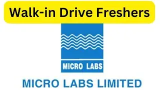 FRESHERS Walk-In Interviews At Micro Labs Ltd #microlabs #freshersjobs