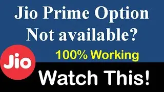 Free Jio prime membership option not showing in my jio app | Fixed !!