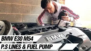 BMW E30 M54 Замена шлангов гидроусилителя руля и установка топливного насоса
