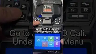 LED Light Calibration on Ribbon Splicer - Shinho X950