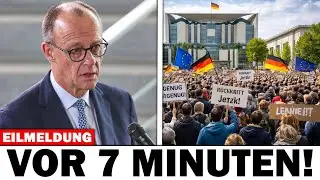 Demonstranten vor dem Kanzleramt &ndash; Merz gibt eine provokante Erkl&auml;rung gegen die B&uuml;rger ab!