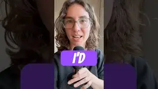 How to pronounce I&rsquo;d #pronunciation #contractions #learnenglish