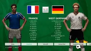 France vs Germany | 1986 #WorldCup Semifinal | PES 2021 PC