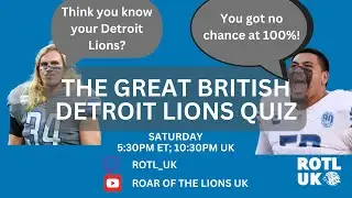 The Great British Detroit Lions Quiz feat. great prizes!