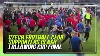 Czech football club supporters clash following Cup final
