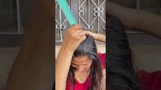 Small ZigZag Hair Partition tutorial || Hair partition tutorial ￼#hairstyle #youtubeshorts #zigzag