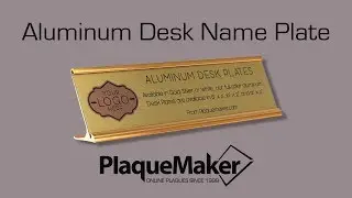 Aluminum Desk Name Plates - PlaqueMaker.com