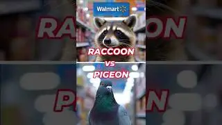 Raccoon vs Pigeon Who Wins the Store Showdown?