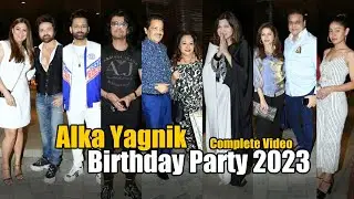 Alka Yagnik Birthday Party 2023 Sunidhi Chauhan, Udit Narayan, Sonu Nigam, Adnan Sami, Rahul Vaidya