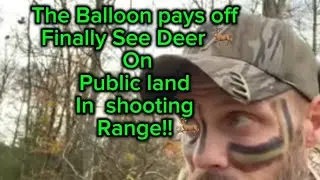 LIVE! Saddle Hunting outside bedding area on Public Land by the BALLOON spot/feed tree 