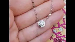 Ebay listing: Estate 0.75ct Old European Cut Diamond Pendant 14k White Gold Chain 14
