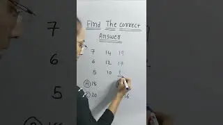 Find correct Answer 🤔🔥|| Maths Meet || #shorts #mathshorts #mathstrick #youtubeshort #viralshorts