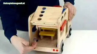 Camping Auto aus Holz