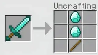 Minecraft, But Crafting Is Reversed...