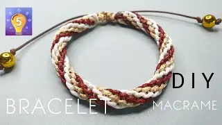 How to make a spiral bracelet in 3 colors