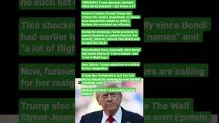Trump Demands Epstein&rsquo;s Client List 📃 | Shocking Twist! 😱#usa #short #trump
