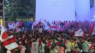 River Plate fans celebrate after team wins Argentina league title | AFP