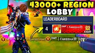 I Killed DMT FAREEHA | Grandmaster Top Global Lobby Fight | Ft AJ FF, NOMI FF, ONLY CHILD