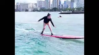 Drone Footage of Beginner Surfers | Filmed by Hawaii Surfing Academy&rsquo;s Nani