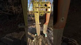Elk Ridge Bushcraft vs Zero Tolerance 0006 clone #fixedblade #shorts #sharp #knives