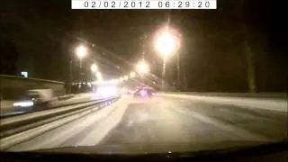Sharp Braking on a Slippery Road