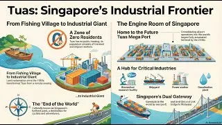 Tuas : Porte d'entr&eacute;e industrielle et portuaire de Singapour