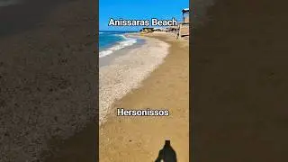 Anissaras Beach Hersonissos Crete Greece #beach #summer #travel #walker #sun #waves #crete #shorts