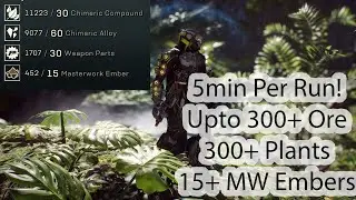 Anthem Harvest Route 9 MW Ember Every 5min on Average, 300+ Ore and Plants Per Run!