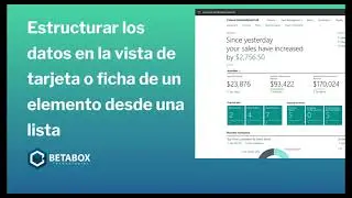 Estructura de datos en la vista de ficha de elemento de lista en Business Central