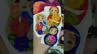 брошь Матрёшка #красноярск #resin #эпоксиднаясмола #resinart