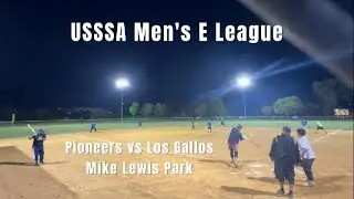 Pioneers vs. Los Gallos | USSSA Men's E Slowpitch Softball at Mike Lewis Park 11/14/24 FULL GAME