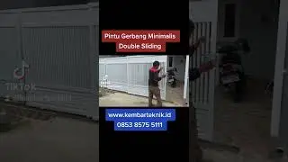 pintu Gerbang Double Sliding #kembarteknik #shorts