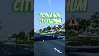 Doha Drive to Education City Stadium 2026 | Scenic Qatar Roads in 4K #educationcitystadium #short