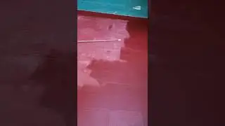 Pintando piso con pintura trafico pesado