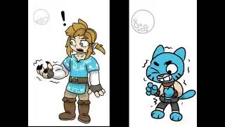 Wolf Link Comparing Werecat Gumball Transformation Muscle Growth