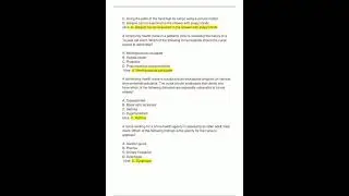 Community Health Test Questions  Answers Latest updated latest