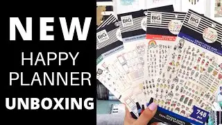 NEW FALL RELEASE HAPPY PLANNER UNBOXING & FLIP THROUGH | Sticker Books & Planner