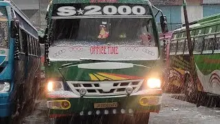 Snowfall 2022 Jammu Kashmir Doda City || S-2000 Bus Service Jammu.