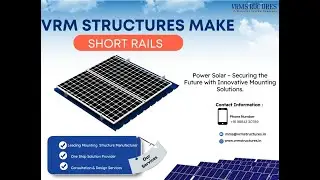 🏭 Solar Mounting Rails 150mm & 100mm | Manufacturer in India | VRM Structures Chennai