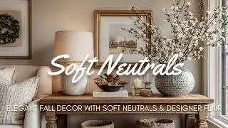 🍁 Elegant Fall Decor with Soft Neutrals & Designer Flair