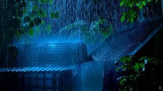 Insomnia Relief 🌧️ Real Heavy Rain & Deep Thunder Sounds for Sleep
