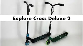 Трюковый самокат Explore Cross Deluxe II | Самокат прыжковый 110 мм дюраль, HIC 2021
