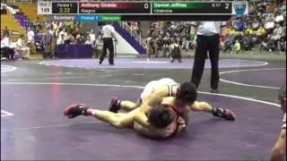 Davion Jeffries (Oklahoma) vs Anthony Giraldo (Rutgers) - Midlands Wrestling