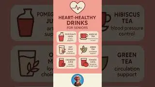 ❤️ 6 Heart-Healthy Drinks Every Senior Should Try After 60