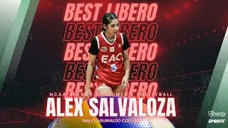 NCAA Season 97 Women's Volleyball Best Libero Alex Salvaloza | Season Highlights